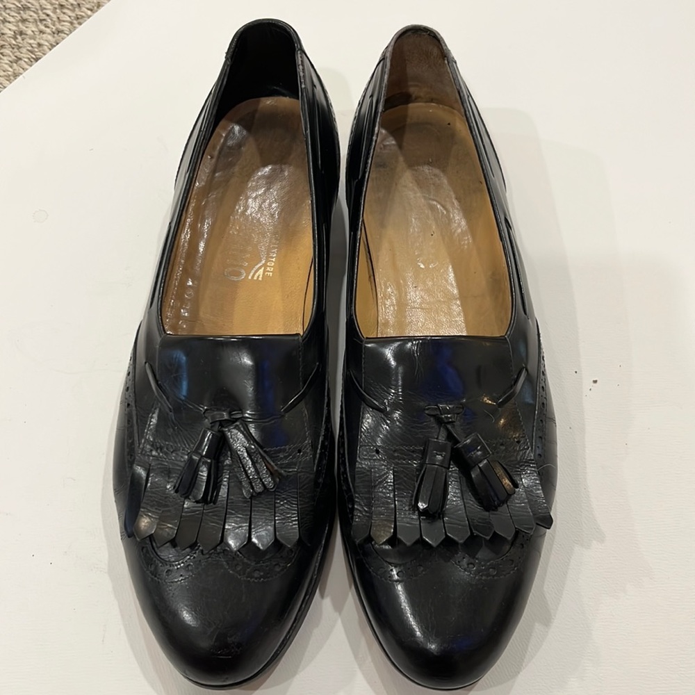 Black Ferregamo shoes
